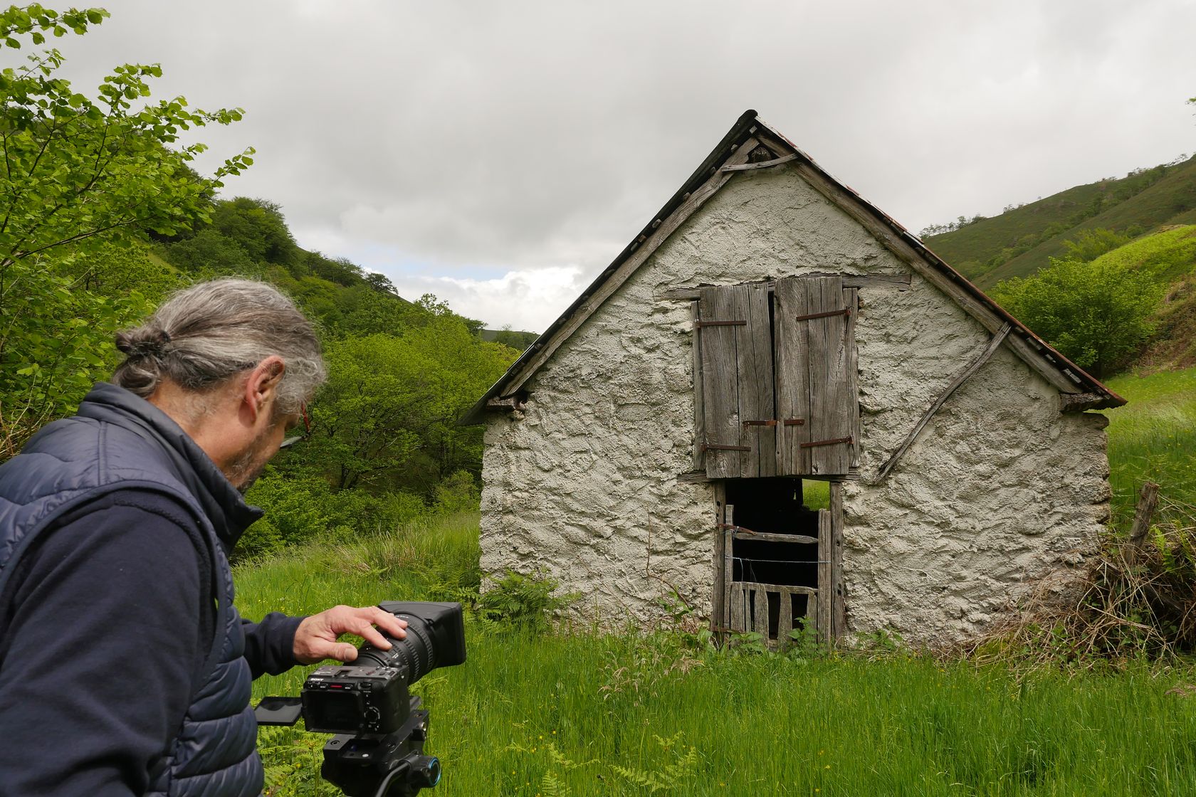 Tournage aux bordes d'Intzarazki sur la commune de Lecumberry