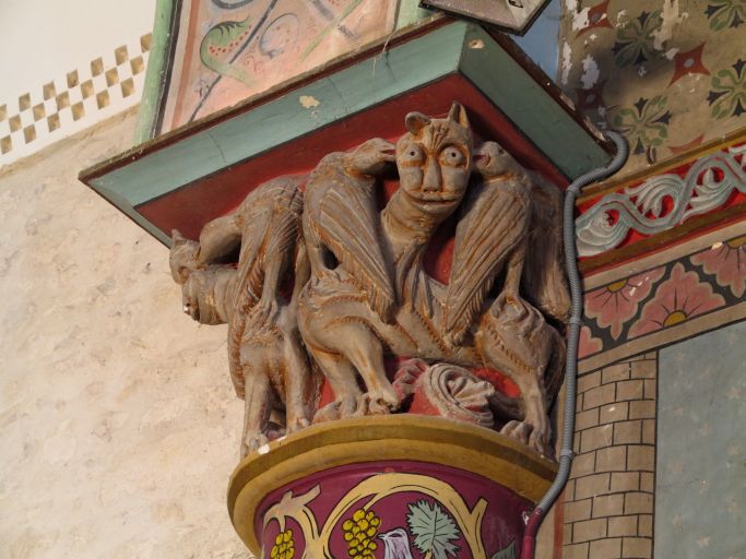 Chapiteaux romans, église de Chenac-Saint-Seurin-d'Uzet, (c) Région Nouvelle-Aquitaine, Inventaire général du patrimoine culturel, Suire Yannis