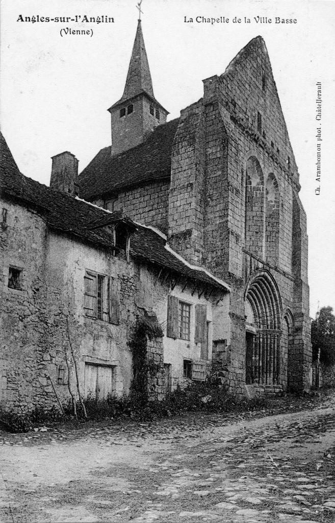 Façade, carte postale ancienne.