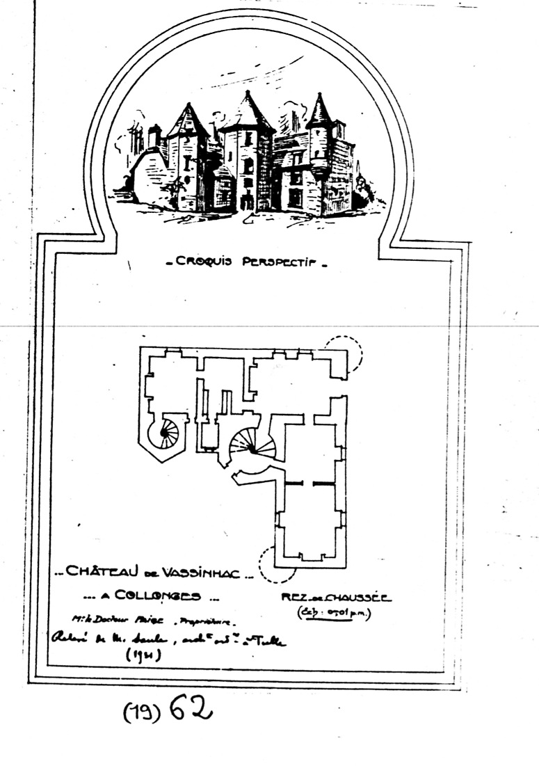 Plan schématique de 1931.