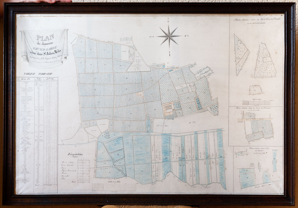 Plan du domaine en 1823.