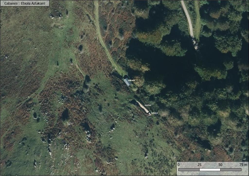 Orthophotographie du site.