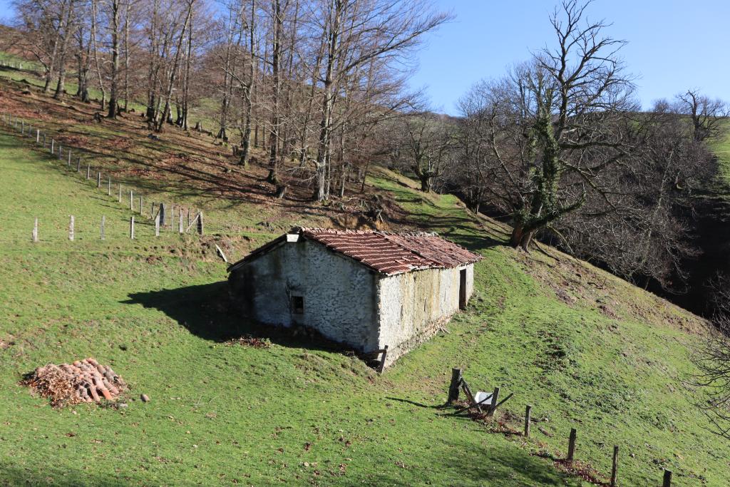 Vue de la bergerie depuis le nord.