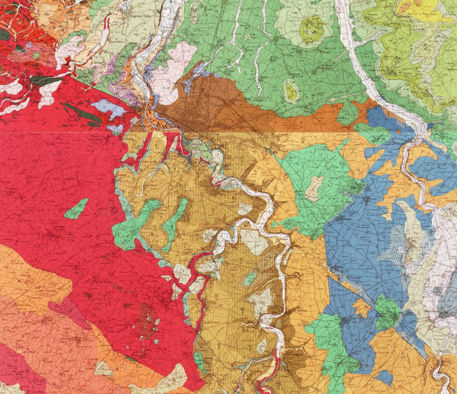 Carte géologique du territoire.