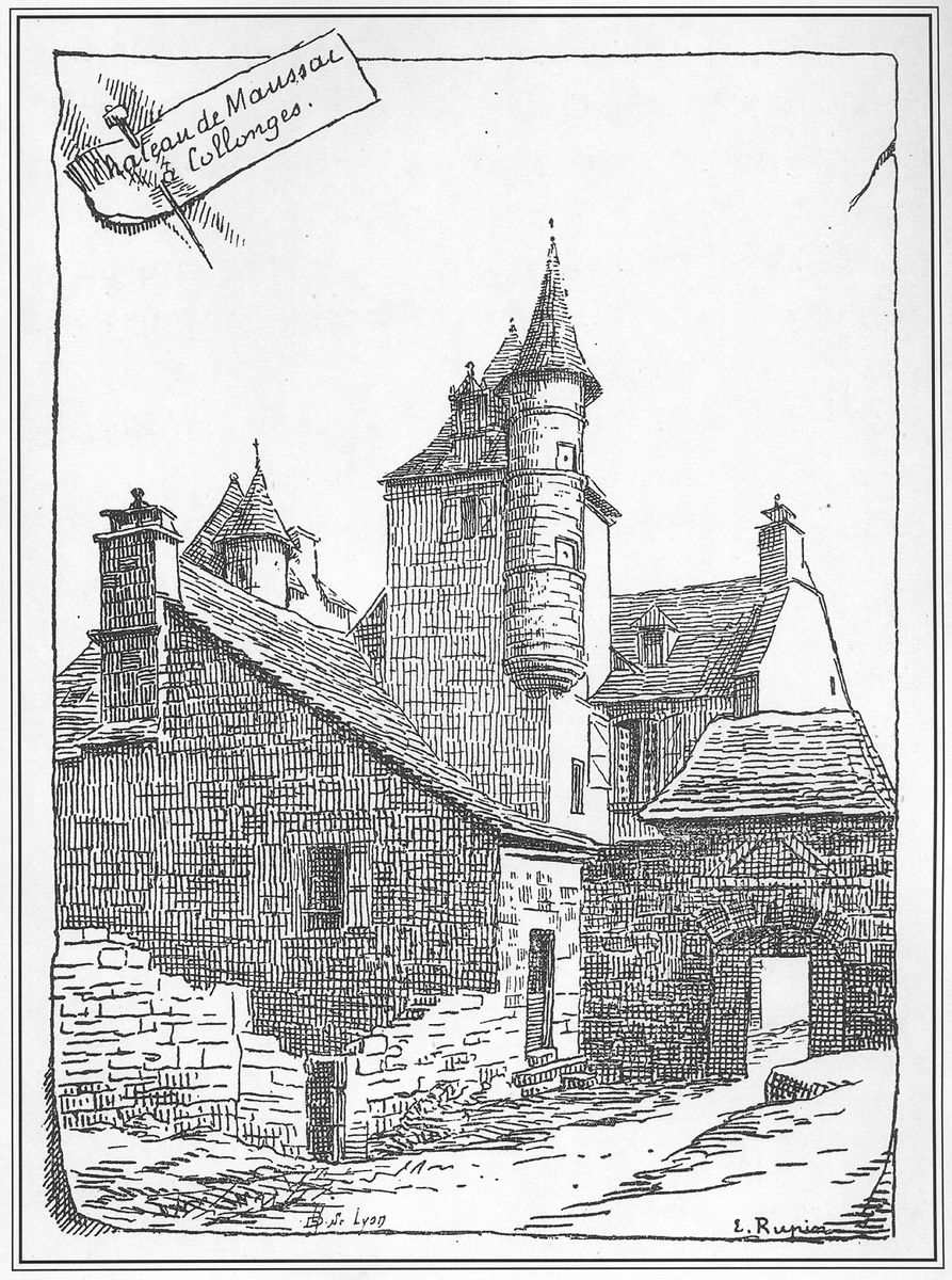 Dessin d'Ernest Rupin de 1895.