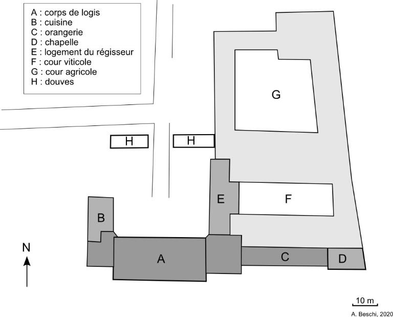 Plan de masse schématique.