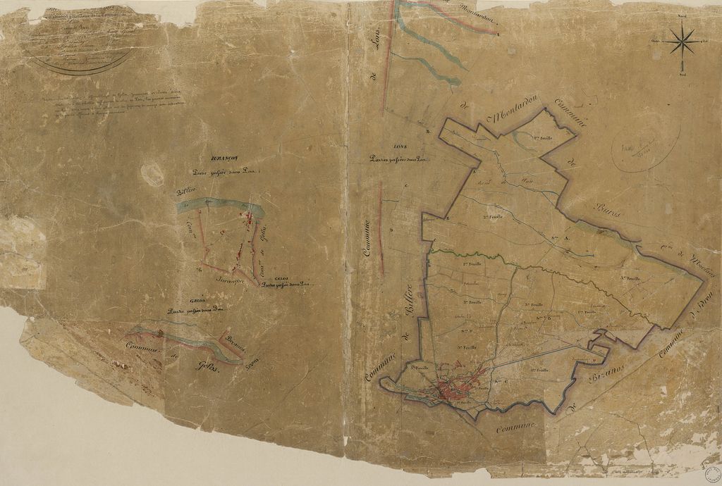 Plan cadastral de 1812.