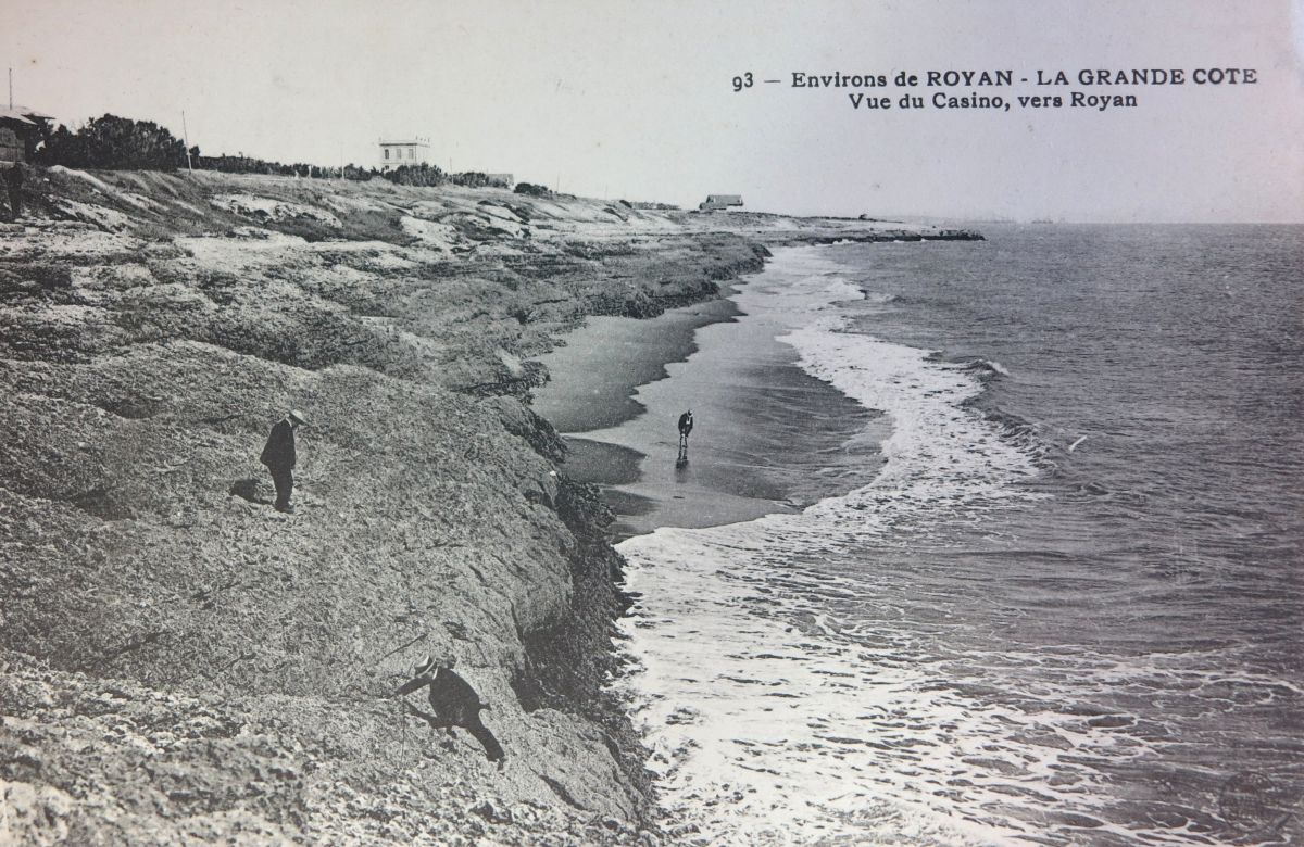 La villa surplombant la corniche de la Grande Côte, vers 1910.