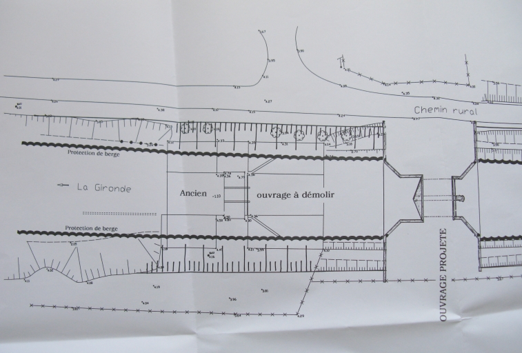 Plan de reconstruction des portes, octobre 2000.