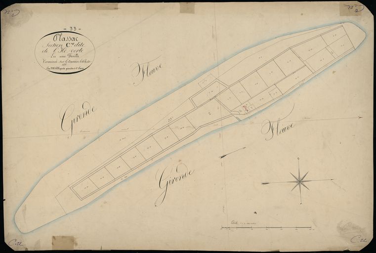 Plan cadastral, 1832.