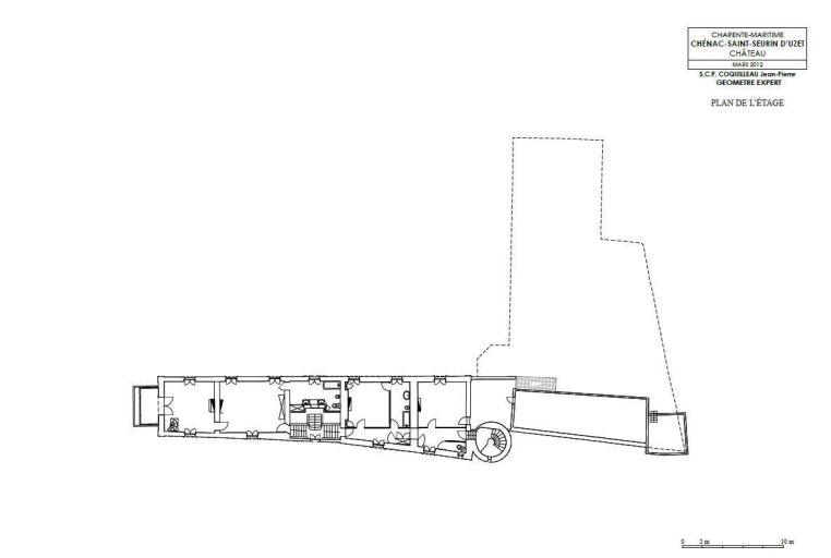 Plan de l'étage du château.