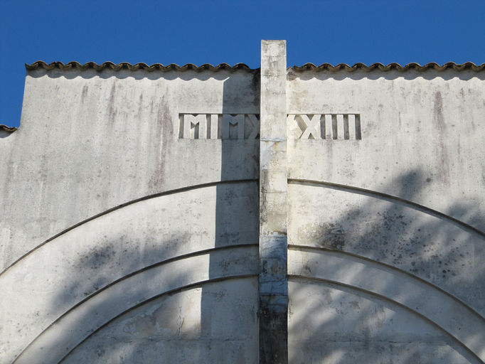 Elévation postérieure des tribunes. Détail.