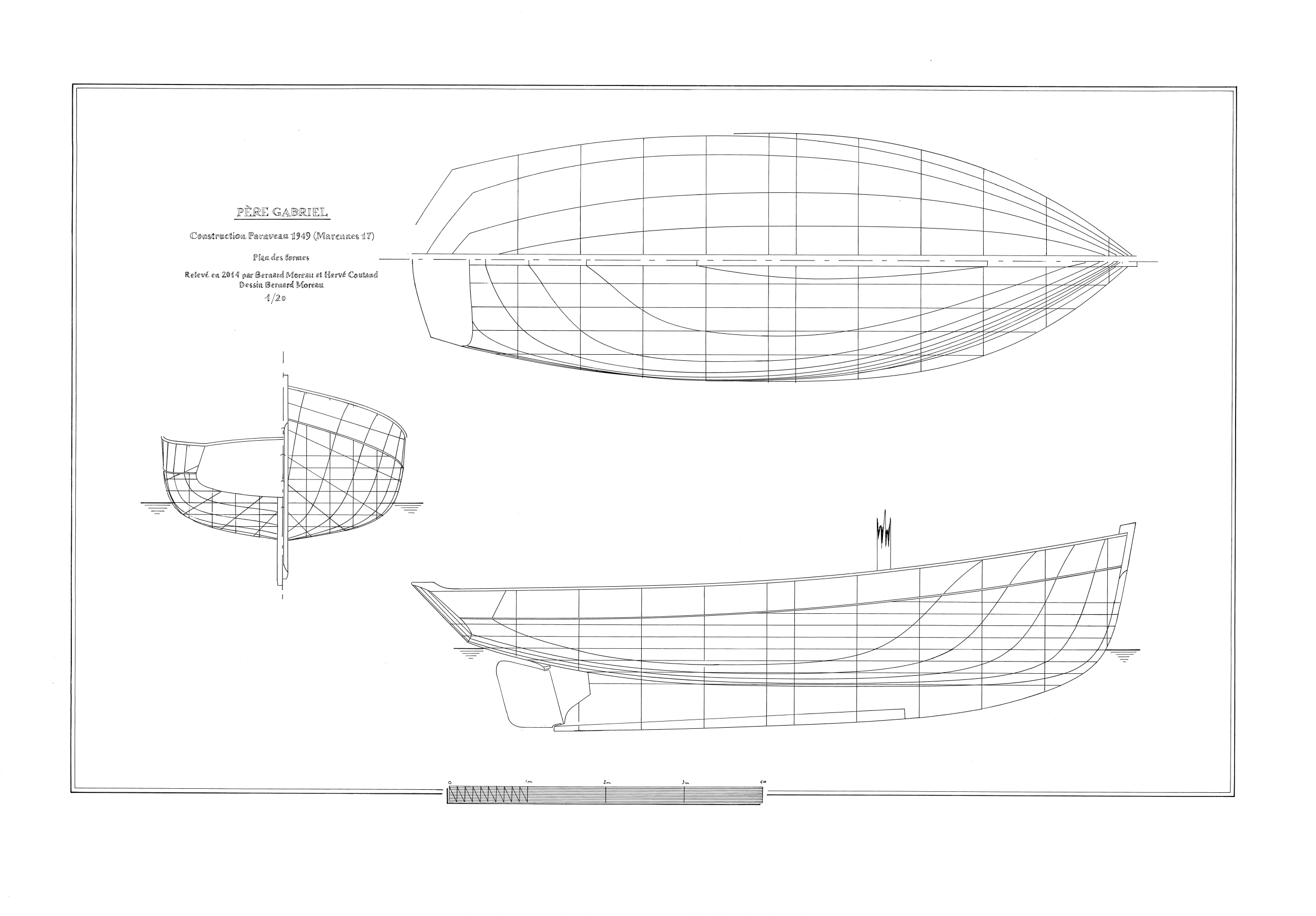 Père-Gabriel. Plan des formes, par Bernard Moreau et Hervé Coutand, 2014.