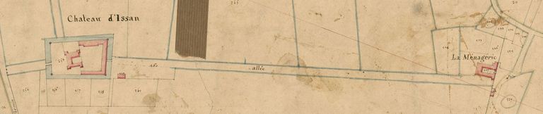 Extrait du plan cadastral de 1826.