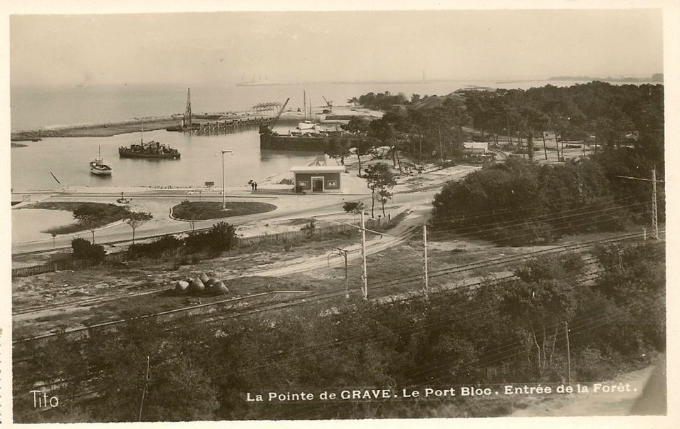 Carte postale (collection particulière) : Port-Bloc dans les années 1930.