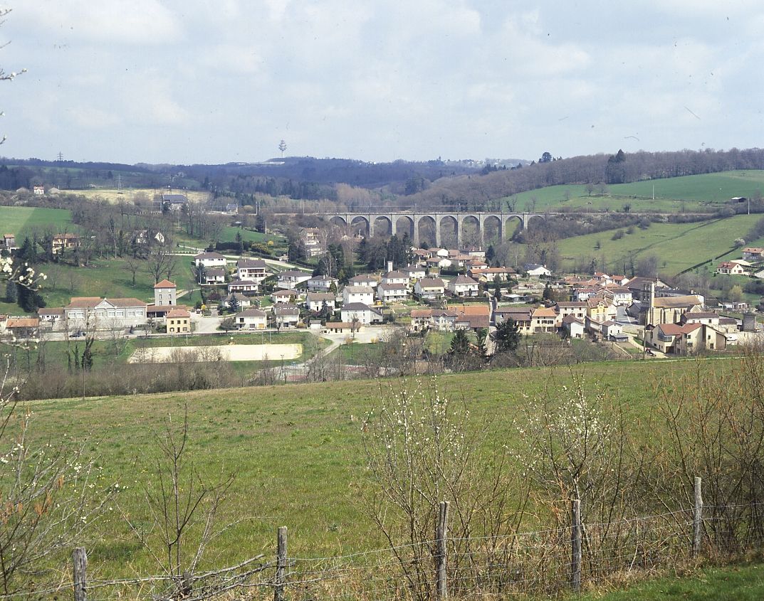 Vue du Vigen prise de la rive gauche de la Briance.