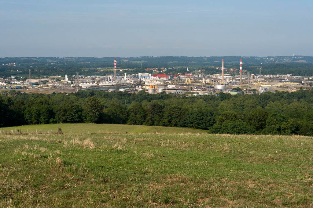 Vue d'ensemble de la plate-forme de Lacq