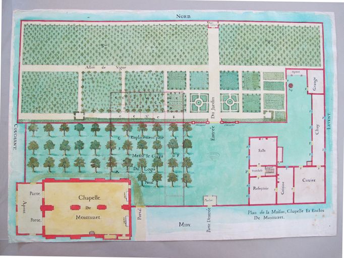 Plan du tracé du logis neuf.