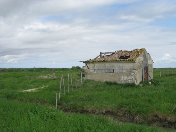 La grange-étable vue depuis le sud.