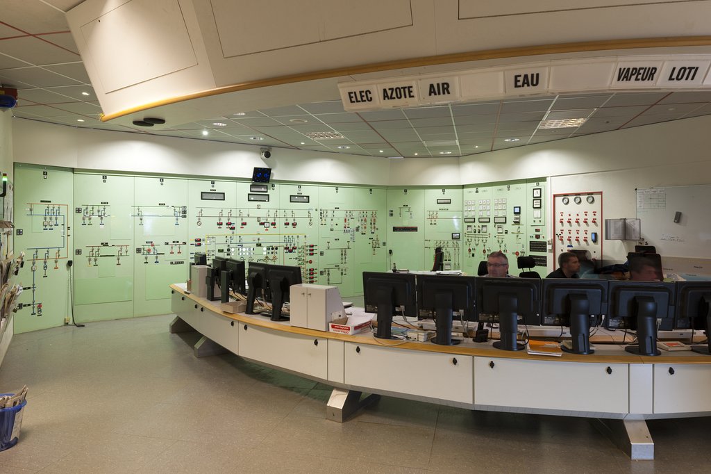 A l'intérieur de la centrale 