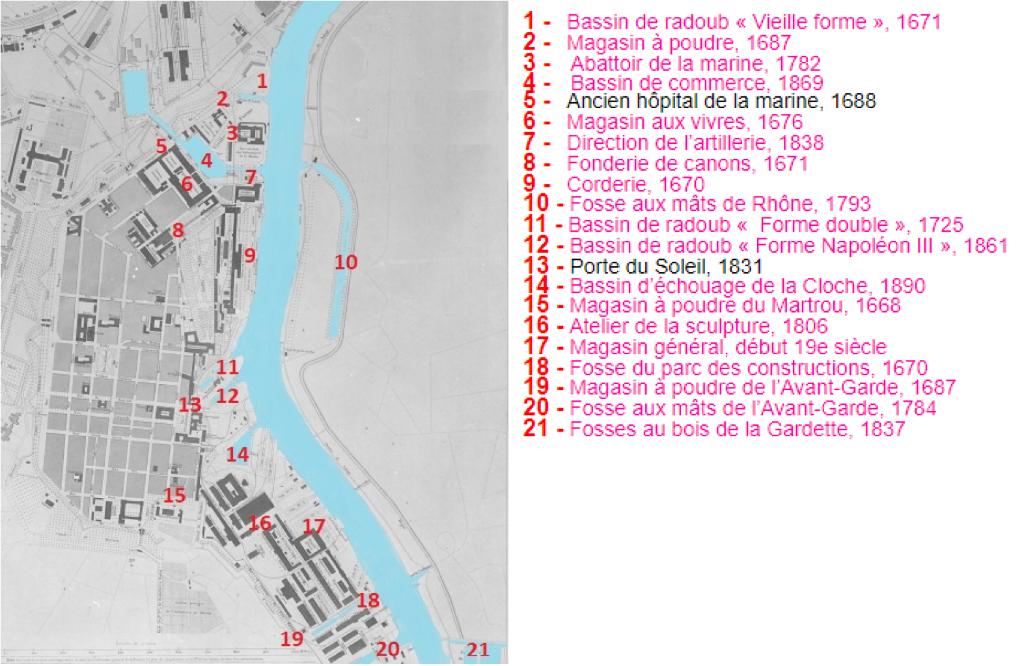 Fond de plan de 1885 légendé.