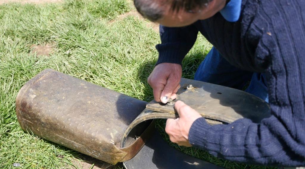 Fête de la Marque d'Urepel : arrivée au plateau de Sorrogain, dépôt des sonnailles.