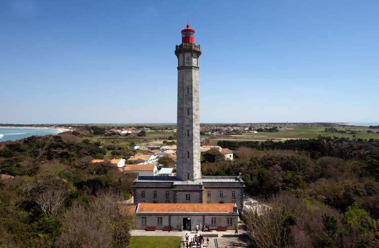 Phare des Baleines, prise de vue réalisée depuis l'ancien phare.