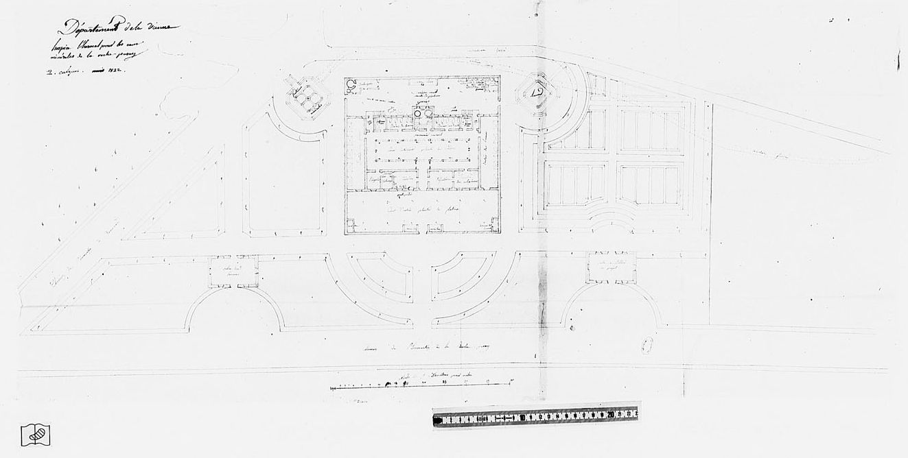 Hospice thermal pour les eaux minérales de La Roche-Posay, PLAN, 1822.