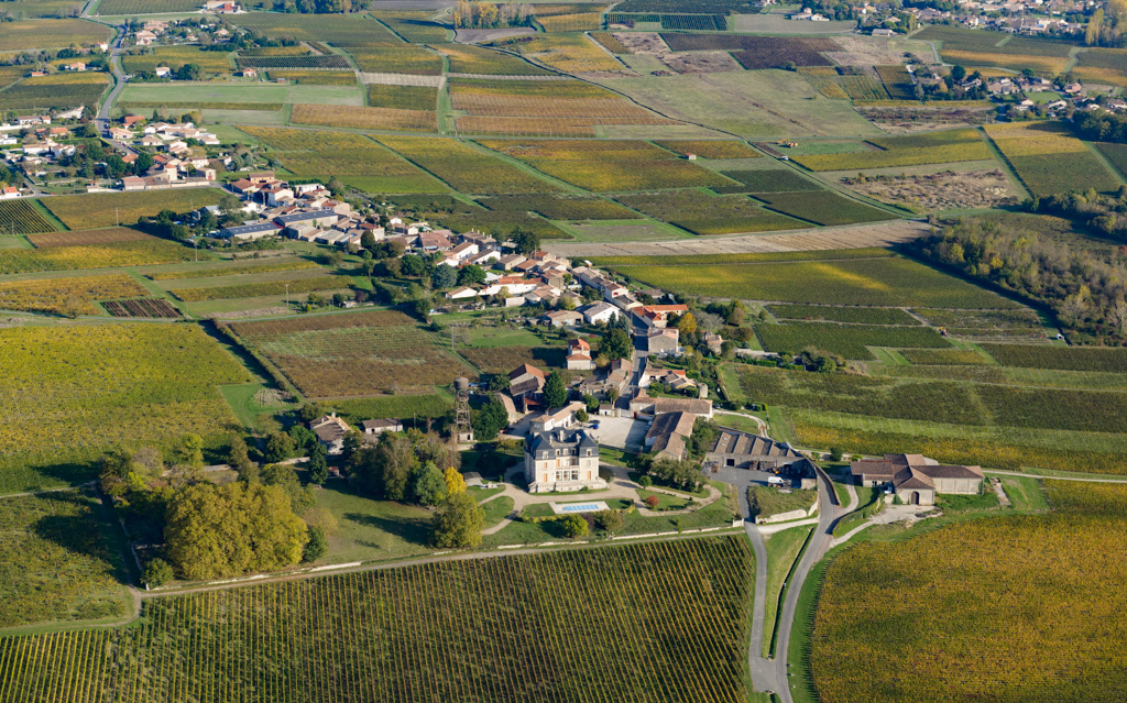 Vue aérienne depuis le nord-ouest.