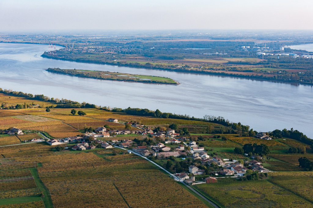 Vue aérienne depuis le nord.