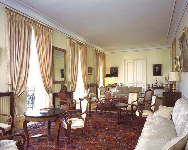 Grand salon, appartements privés, premier étage.