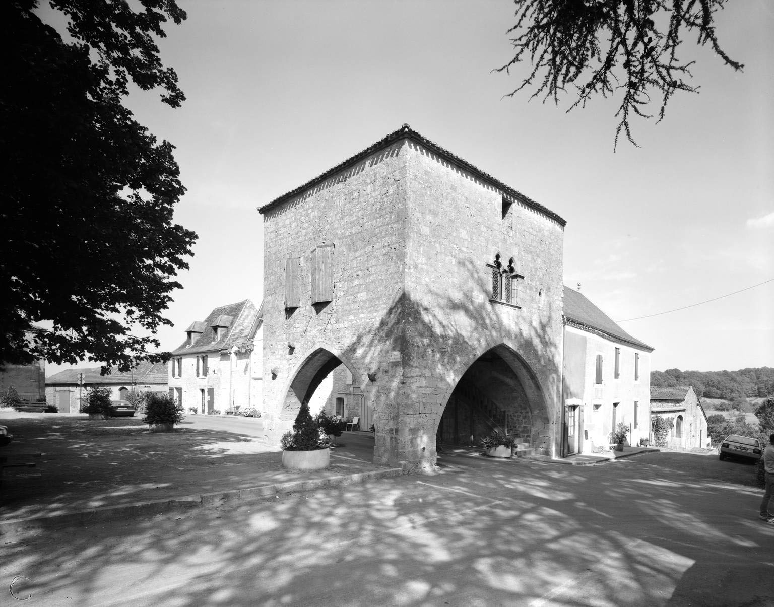 Maison à couvert.