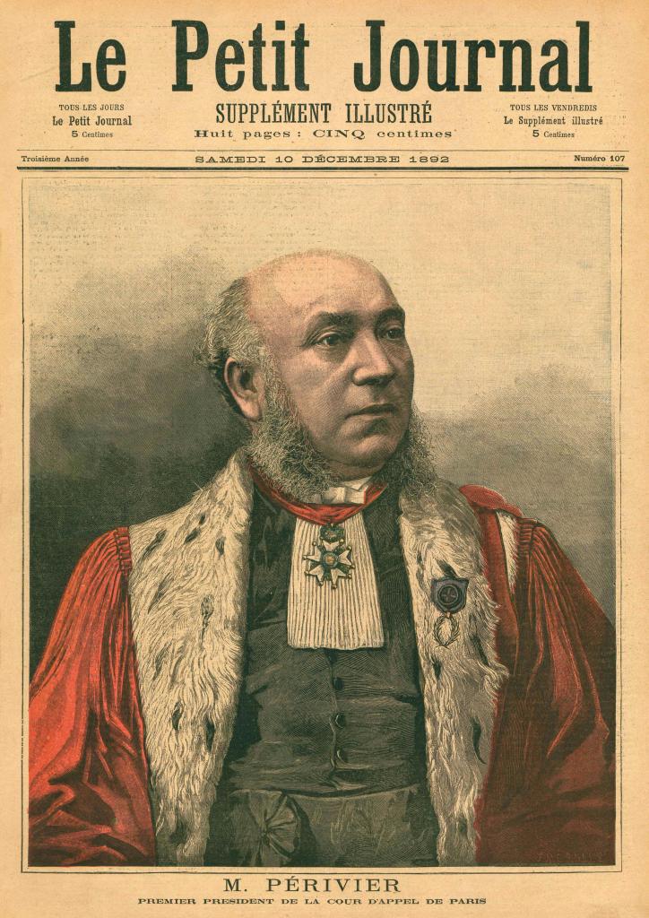 Portrait de Samuel Périvier publié dans Le Petit Journal, supplément illustré, du 10 décembre 1892.