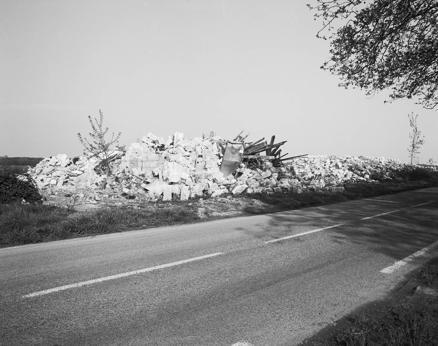 Vestiges de la maison.