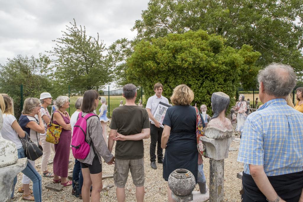 Jardin de Gabriel lors d'une visite guidée.