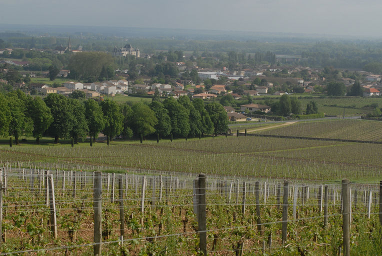 Ensemble de la ville dans la campagne.