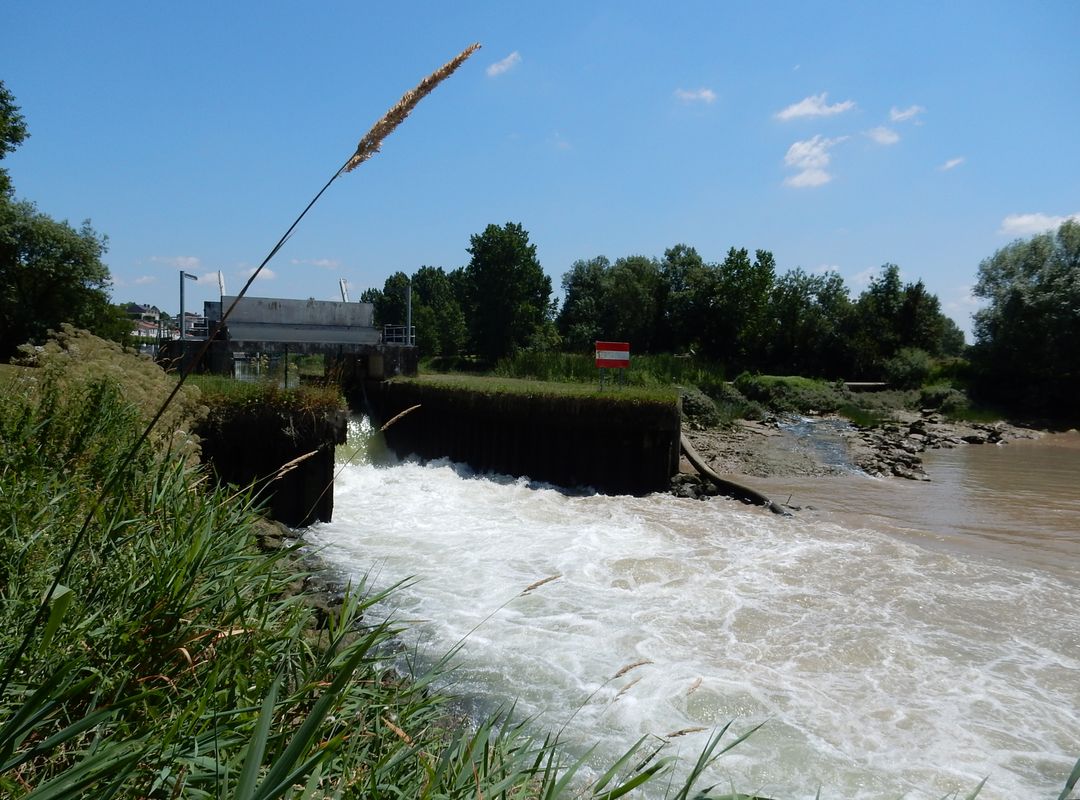 Vanne du barrage, côté aval.