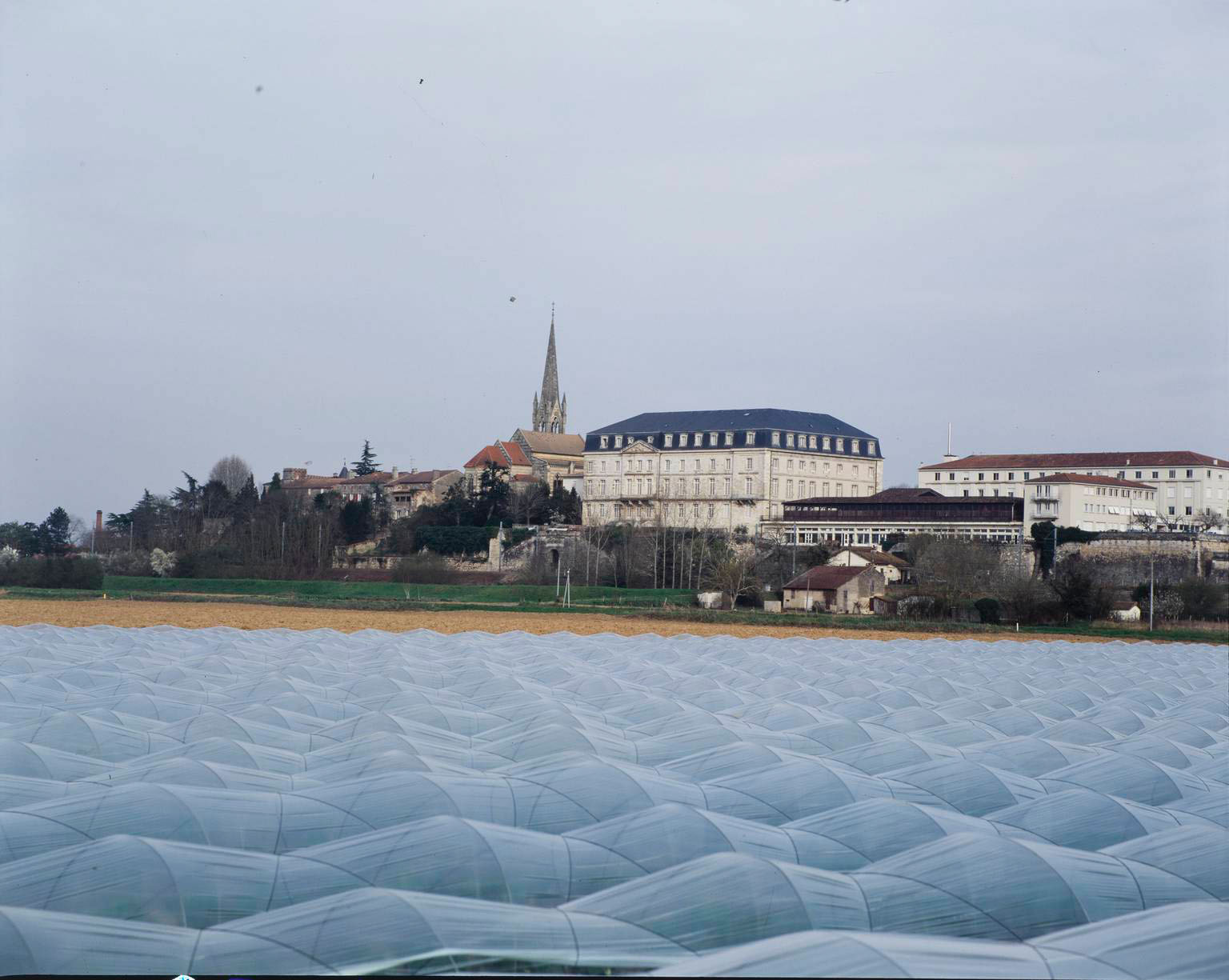 Vue du site depuis la plaine de la Garonne.