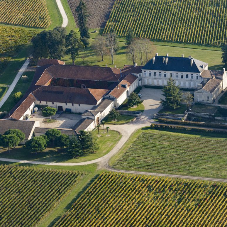 Château de Barbe, Vue aérienne depuis le nord © Région Nouvelle-Aquitaine, Inventaire général du patrimoine culturel - Adrienne Barroche